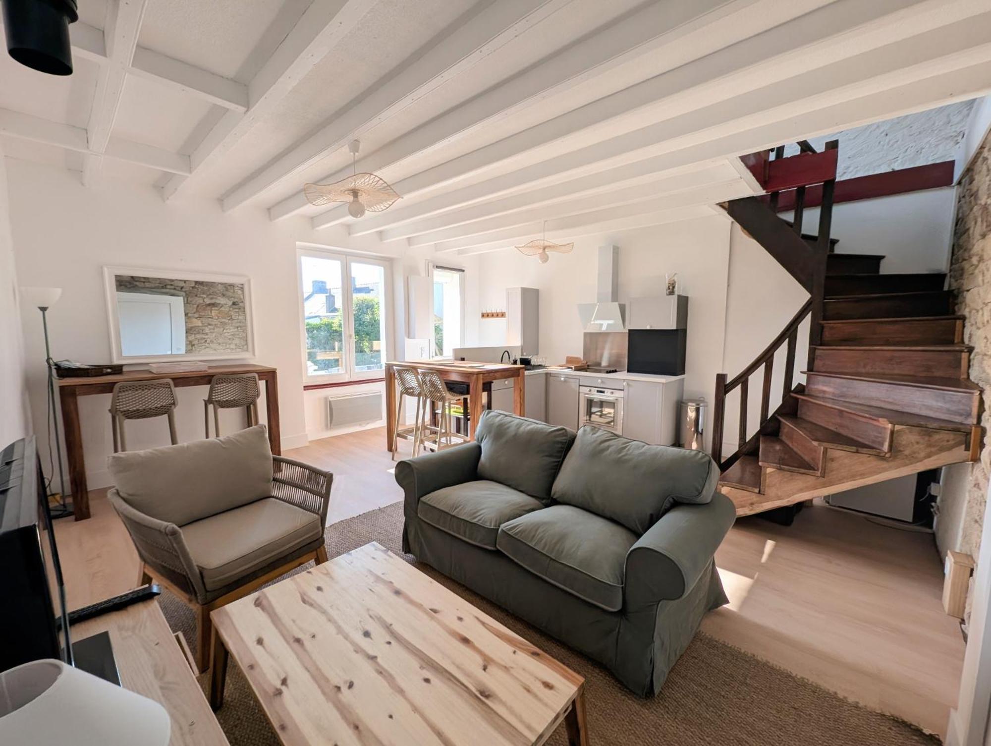 VIEUX PASSAGE, Maison avec cour privée à 150 m du PORT et de la PLAGE Plouhinec (Morbihan) Exterior foto